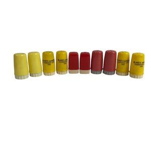 VTG Lot Of 5 Salt & Pepper Shaker Sets Promotional Plastic Red White Yellow